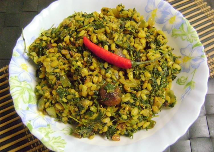 Step-by-Step Guide to Prepare Appetizing Methi &amp; Moong Dal Stir Fry