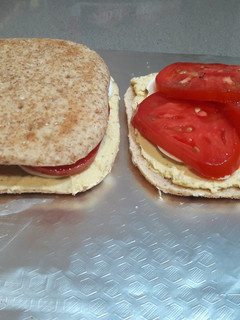 Una foto de Sándwich saludable para aperitivo