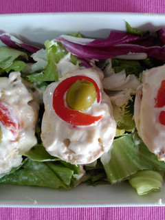 Una foto de Huevos rellenos