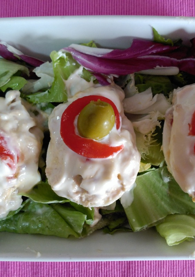 Una foto de Huevos rellenos