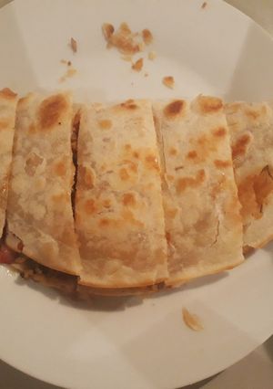 A picture of Keema in khasta bread.