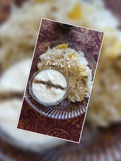 عکسی از دستور کته زیره و سیب زمینی تخم مرغ