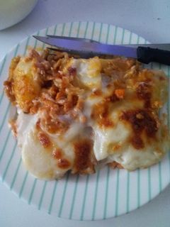 Una foto de Lasaña de carne sin pasta