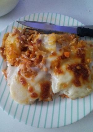 Una foto de Lasaña de carne sin pasta