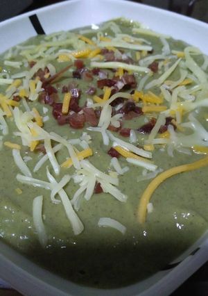 Una foto de Crema de espárragos