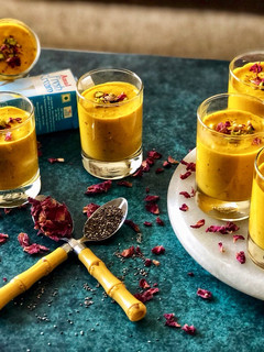 A picture of Mango rose chia pudding.
