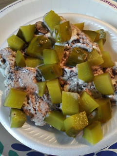 A picture of Pickles and Ice cream.