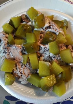 A picture of Pickles and Ice cream.