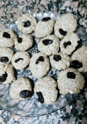 Una foto de Galletas integrales con pasas para diabéticos 🍪💗