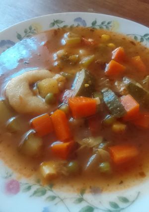 Una foto de Sopa de verdura