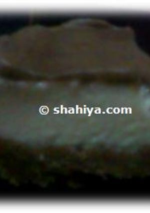 صورة لوصفة طريقة عمل شيز كيك بطبقة شوكولاتة
