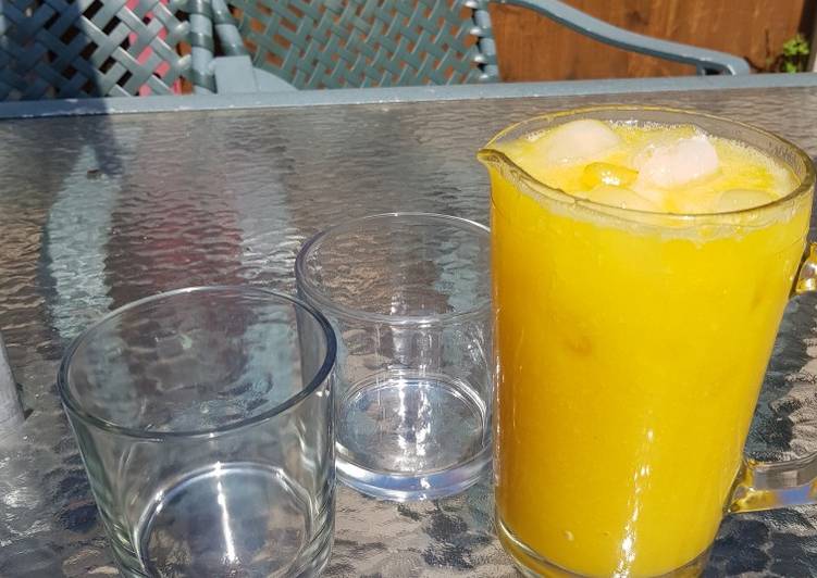 Steps to Make Award-winning My Mango & Lemon Refreshing Drink.😀