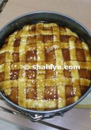 صورة لوصفة طريقة عمل كيكة الشبكة