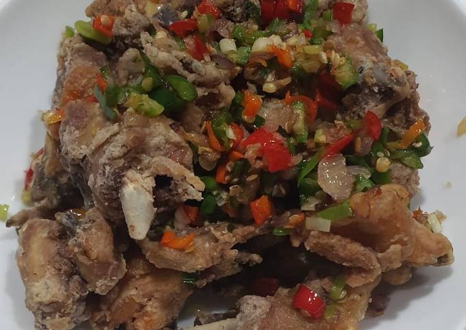 Cara Buat Ayam goreng cabai garam Kekinian