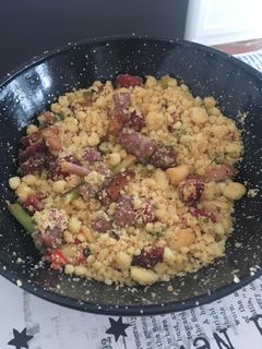 Una foto de Migas con harina