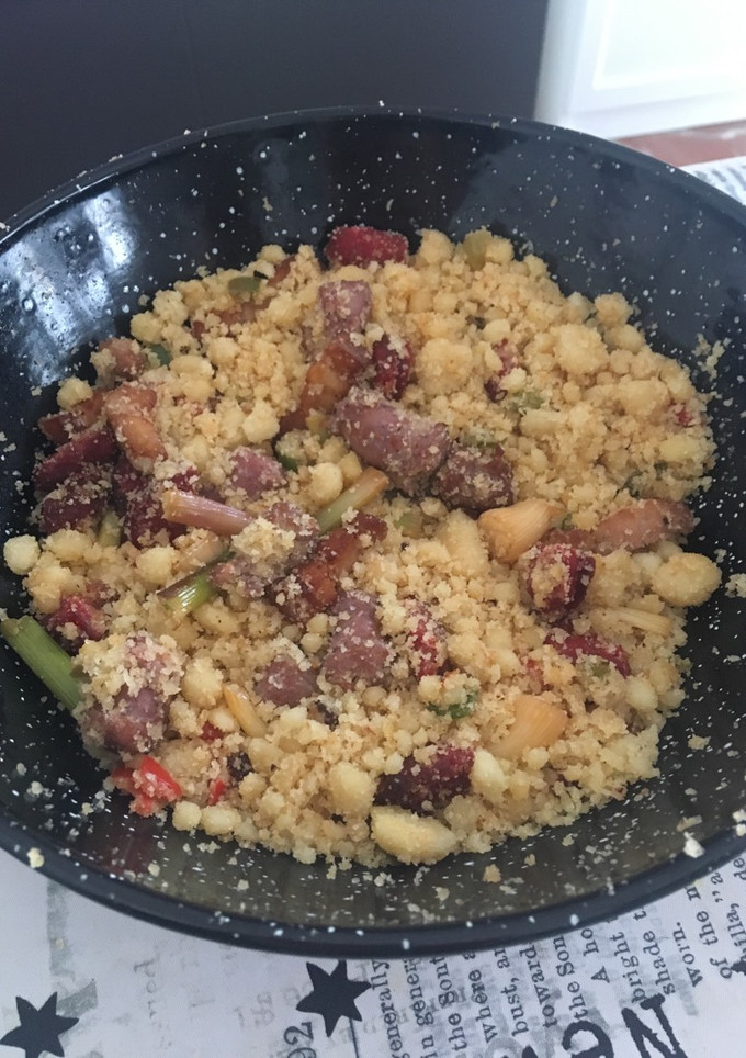 Una foto de Migas con harina