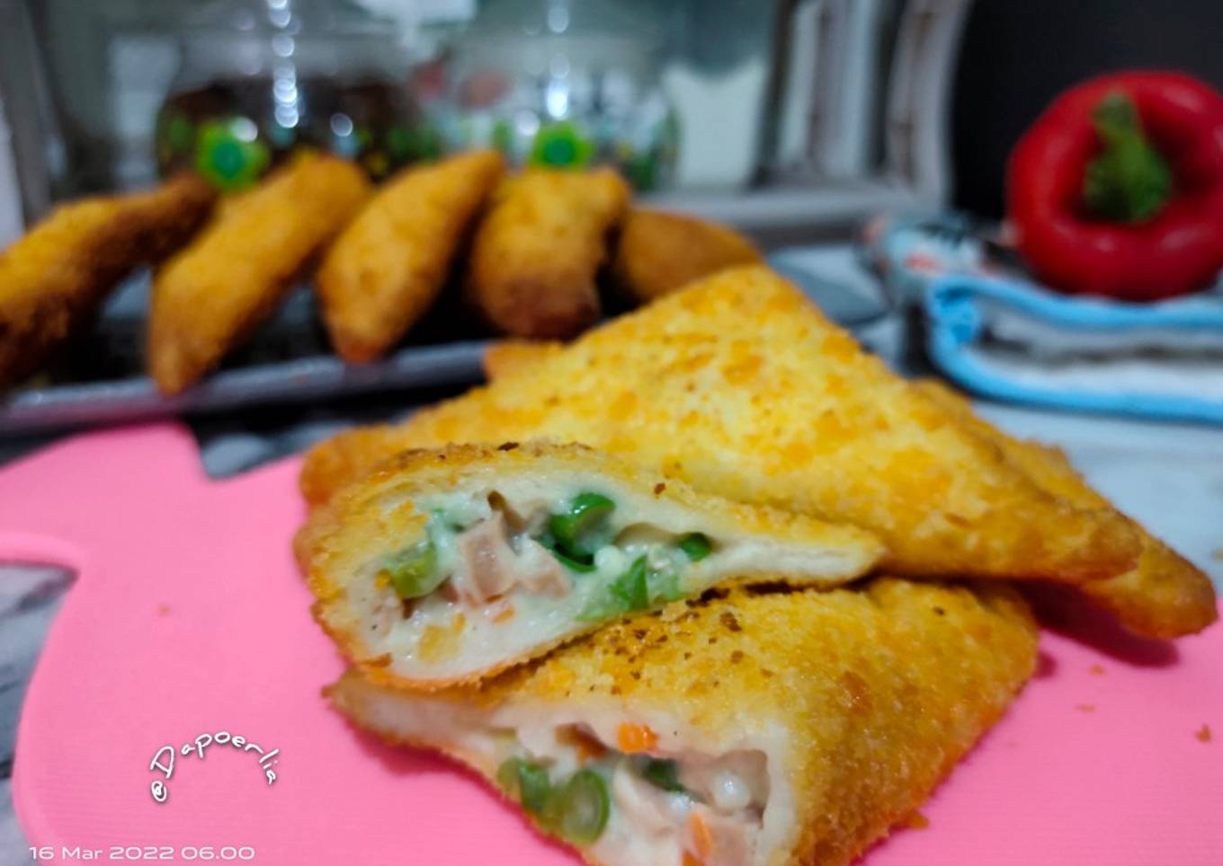 #ROTI TAWAR GORENG ISI ROUGUT