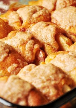 A picture of Crescent Roll Mountain Dew Apple Dumplings.