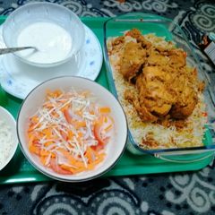 A picture of Simple whole chicken biryani.