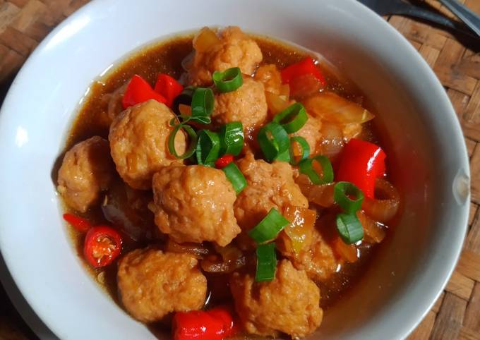 Bola Ayam Saus Tiram