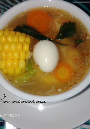 Foto resep Sup jagung telur puyuh