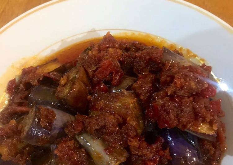 Bahan Sambal terong pedas manis | Cara Masak Sambal terong pedas manis Yang Paling Enak