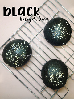 Foto resep Black burger bun