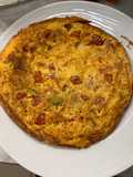 Frittata di tonno,pomodorini e erbe aromatiche