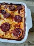 Gratin de pommes de terre, saucisse de morteau et cancoillotte