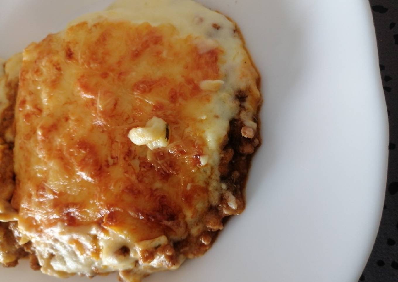 Pastel de carne picada con puré de patatas