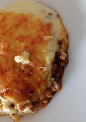 Una foto de Pastel de carne picada con puré de patatas