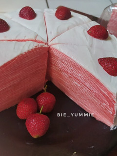 Foto resep Mille Crepes Strawberry 🍓