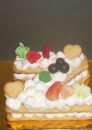 Una foto de Tarta de letras