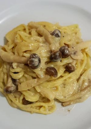 Foto resep Creamy Mushroom Spaghetti