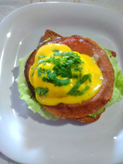 Una foto de Huevos benedictino con salsa holandesa