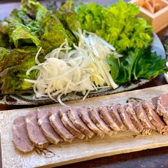 Boiled Pork with Chili Garlic Miso A picture of Boiled Pork with Chili Garlic Miso.