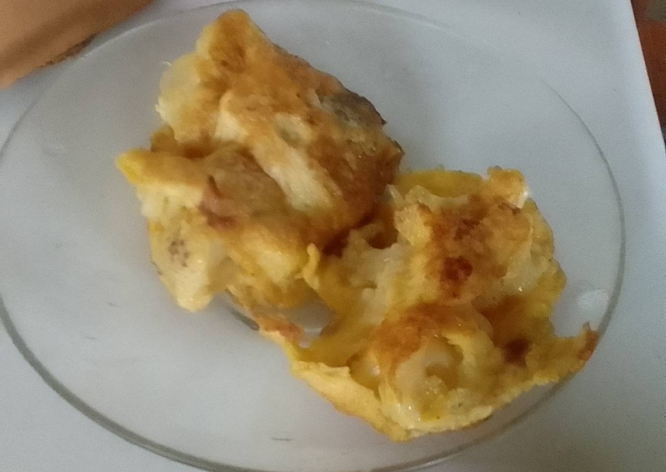 Tortas de coliflor con huevo