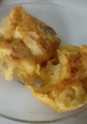 A picture of Cauliflower Fritters with Egg.