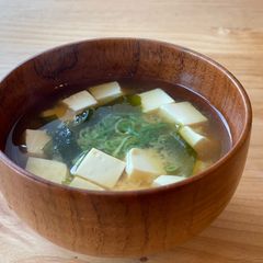 A picture of Japanese Authentic Miso Soup.