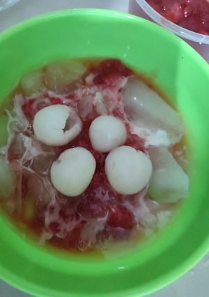Foto resep Es stroberi