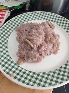 Una foto de Risotto a la milanesa