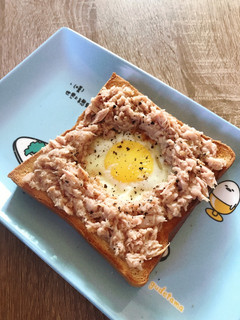氣炸鍋 [鮪魚蛋土司] 的食譜成品照片