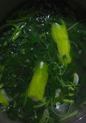 Foto resep Sayur Bayam dan Timun