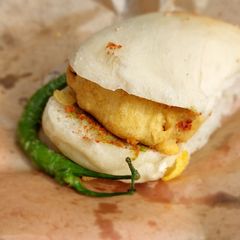 A picture of Vada pav.