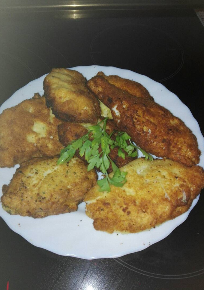 Una foto de Pechugas de pollo a la villaroy
