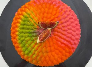 Zdjęcie przepisu Torcik musowy mango-marakuja.