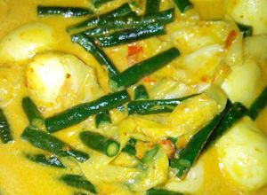 Foto resep Gulai kacang panjang ala padang (+ kol & telor puyuh)