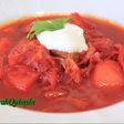 Russian Borscht (Beet & Beef Soup)