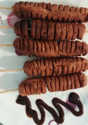 عکسی از دستور هات داگ با سس باربیکیو
