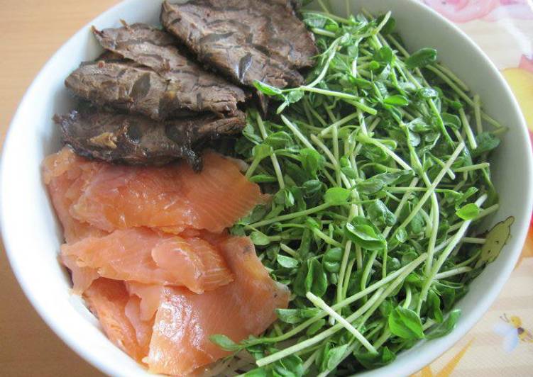 牛腱伴煙三文魚冷麵@馮太廚房